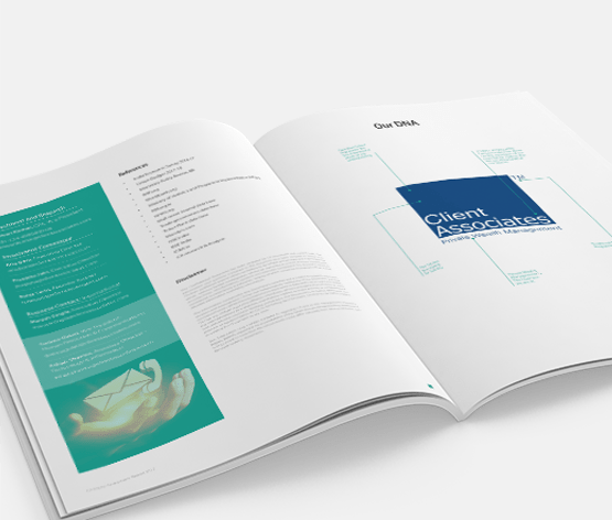 Annual Report Design for Client Associates