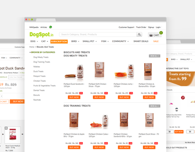 UI UX Design of Dogspot